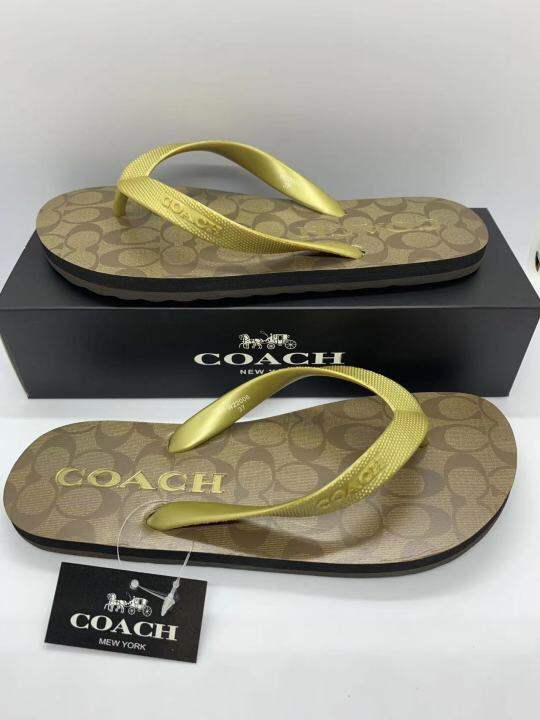 Coach flip 2024 flops sale