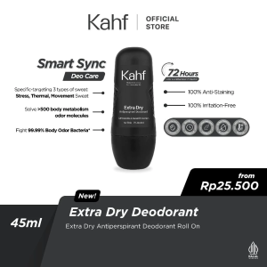 Kahf Antiperspirant Deodorant Roll On 45ml/Clean Fresh/Cooling Power/Extra Dry