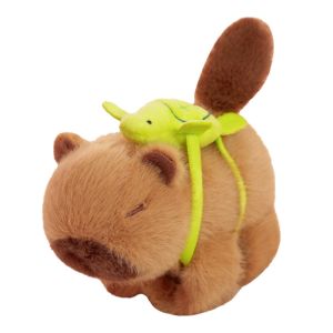 BEIBEI Đuôi vẫy Loạt Vòng đeo tay tát Mô phỏng Động vật gặm nhấm capybara Dây đeo cổ tay vải nhung lông capybara Thú nhồi bông Kiểu cổ tay Vòng đeo tay hình búp bê bằng vải nhung lông Quà sinh nhật