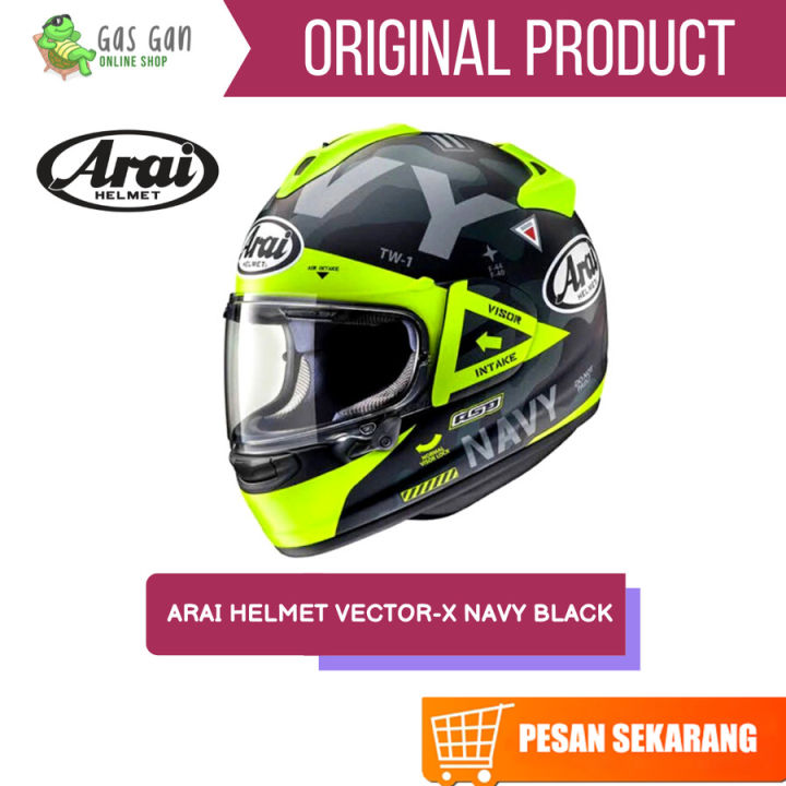ARAI HELMET VECTOR-X NAVY BLACK Lazada Indonesia