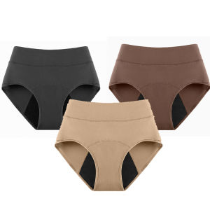 Period Underwear Women/Breathable Leakproof Incontinence Underwear/Reusable/High Elastic Cotton/3-Layer Absorbent/Panties For Adult Women/Senior Female Use