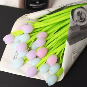 3pcs Kawaii Tulip Gel Pens Black Ink Light Neutral Pen for Students Back To School Office Supplies