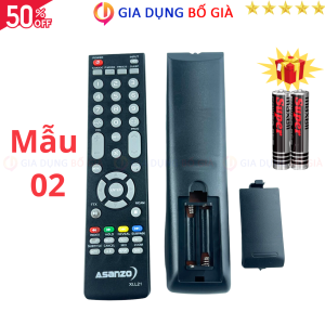 Remote điều khiển tivi ASANZO Mã 03 Smart Phẳng điều khiển TV Asanzo - Tặng kèm pin - GDBG