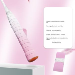 LLCY ผ้ากันเหงื่อ ด้ามจับไม้แบดมินตัน ไล่ระดับ ไม่ลื่น โอเวอร์กริป ใหม่ สายพานม้วน ยางจับไม้เทนนิส ซัพพลายแร็กเก็ต