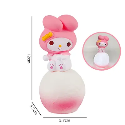 Lampu Tidur LED Sanrio Cute Lampu Hias Topper Cake 3D Miniatur Lucu Hiasan Kue Led HM078