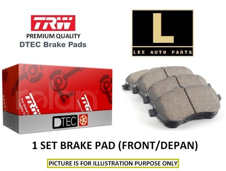 MYVI D20N 2018+ FRONT BRAKE PAD TRW DTEC (CERAMIC SERIES) Lazada