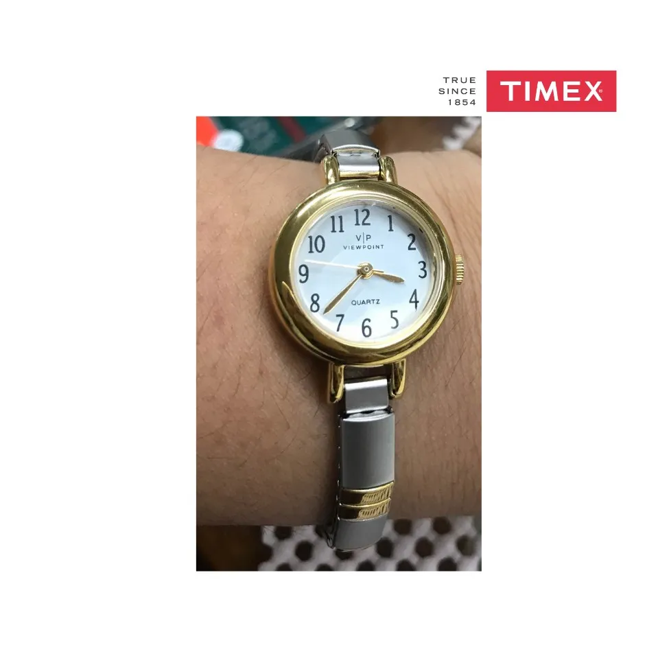 Lot - Timex Viewpoint Visual Silver Tone Watch