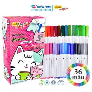 Bút Lông Màu Thiên Long Fiber Pen Washable SWM-C006 - 36 Màu- Viết Được Nét Mảnh Nét To- Mua nhiều giá tốt