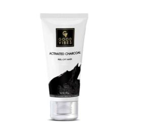 Good Vibes Activated Charcoal Peel Off Mask For Women & Men 100 g Blackhead Removal Deep Pore Cleansing Anti Acne Face Mask For All Skin Types