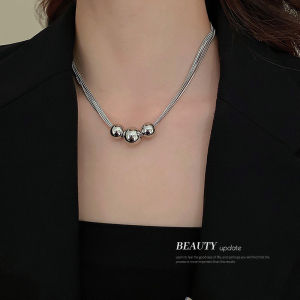 Frascati Vòng Cổ Ngắn Mặt Dây Chuyền Hạt Kim Loại Nhiều Lớp Thời Trang Dây Chuyền Xương Đòn Cho Nữ Gothic Trang Sức