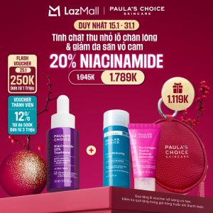 Tinh chất se khít lỗ chân lông Paulas Choice Clinical Niacinamide 20% Treatment 20ml 8030