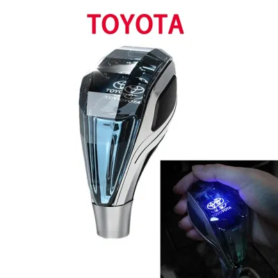 LED Light Car Gear Shift Knob Handle Colorful Crystal Gear StickShifter Handle For Toyota Mitsubishi