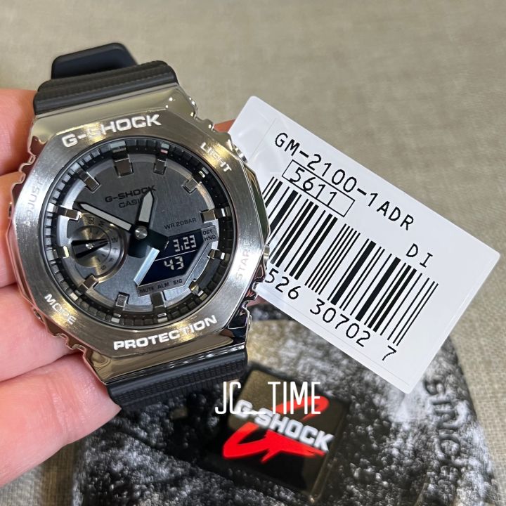 CASIO G-Shock Metal-Clad Octagonal Design Lineup Black Resin Band