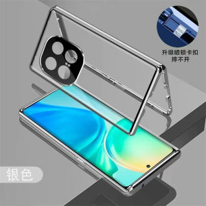 360 Full Case For Vivo IQOO 13 Case Double Sided Adsorption Metal Tempering Glass Protect Cover For iqoo13 5G Bumper