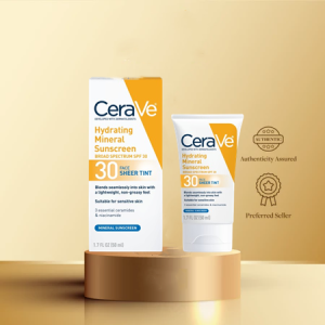 CeraVe Hydrating Mineral Sunscreen SPF30 Face Lightweight Sunscreen