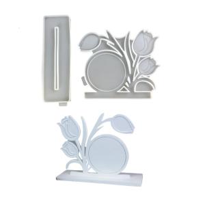 Multipurpose Large Epoxy Resin Flower Mold Photo Frame Silicone Casting Molds for DIY Crafts and Home Decoration