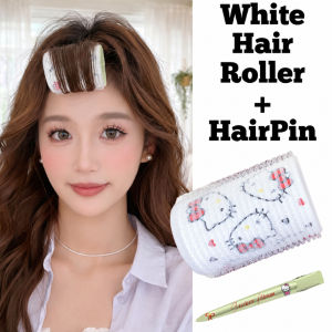 Cute Cartoon Cat Bangs Curler Self Grip Hair Roller Fringe Curlers Hair Styling Clip Volumizing Root Lifter卡通猫自粘蓬松卷发筒