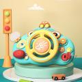Electric Steering Wheel Early Education Sounding Driving Car Game No Toxic Stroller Driving Musical Toys for Boys Girls. 