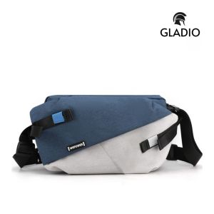 GLADIO Tas Selempang Pria Biru Kisuke Casual GLD028B2 3 In 1 Pouch Sling Bag Tebal Simple Kekinian