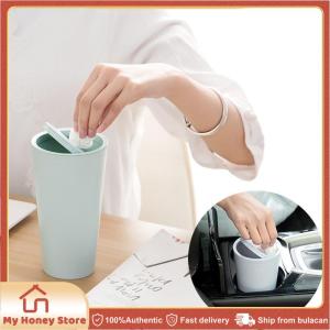 Car Trash Can Portable Mini Trash Can with Flip Lid for Desktop Office Bedroom Cup Holder Mini Garbage Cans