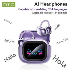 Tai nghe HTC NE32 Bluetooth V6.0 AI Màn hình cảm ứng LCD OWS Tai nghe không dây Tai nghe phiên dịch Tai nghe giảm tiếng ồn Cuộc gọi