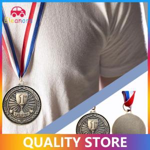 [Eleanor] 1Pcs 5cm Competition Prize Medals With Neck Ribbon Bronze Medal Metal Winner Medals For Talent Show Party Race
