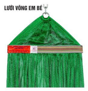 Lưới võng chống lật cao cấp Ngọc Hoàng Chính Hãng - Chất liệu vải lưới 4 lớp thoáng khí tải trọng lên đến 180 Kg bỏ vào túi để giặt máy