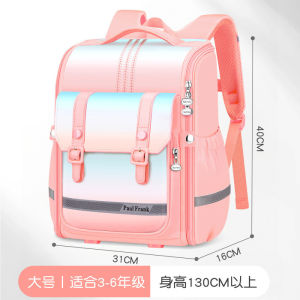 AE Trendy spine-protecting large-capacity lightweight backpack for elementary school students 1-3-6 Grade-level childrens printed backpacks logo