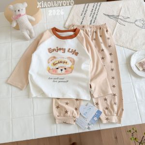 [Yunrou Lycra Cotton] 2026 Autumn New Style Autumn Clothes Pajamas Home Clothes Long-Sleeved Trousers Suit Cute Cartoon