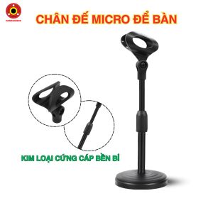 Chân Đế Micro Để Bàn KEP Livestream Karaoke Thu Âm Giảng Dạy Kim Loại Cứng Cáp Bền Bỉ Đen Sang Trọng Điều Chỉnh Độ Cao Linh Hoạt