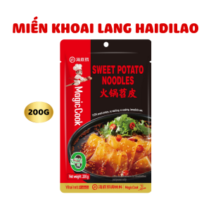 Miến Dẹt Khoai Lang Haidilao chuyên dùng để nhúng lẩu Không Gia Vị Healthy lẩu dai ngon 200g