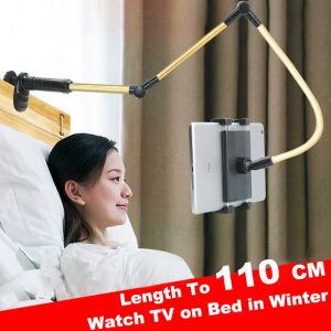 Folding Long Arm Lazy Bed Tablet Phone Holder Stand Bracket For iPhone Ipad Pro 12.9 10.5 Kindle Desk Support Mount