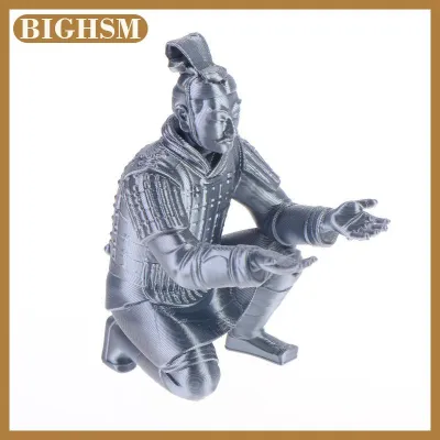 BIGHSM ที่ใส่ปากกาลายนักรบดินเผาแบบสร้างสรรค์ชั้นเก็บดินสอพิมพ์3D ออแกไนเซอร์พลาสติกของขวัญตกแต่งโต๊ะ
