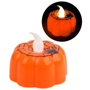 Halloween Pumpkin Candles Decor Flameless Flickering Pumpkin Tea Lights Battery Operated LED Candles Lights for Halloween UMISKY