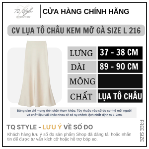 Chân Váy Lụa Dáng Dài Kiểu Midi Xòe Cạp Trễ Lưng Có Chun Cao Cấp - TQ216