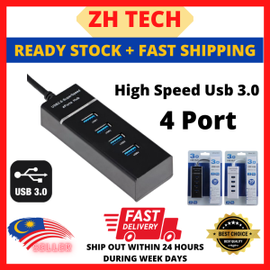 Multi USB Hub 3.0 Extension Cable Splitter Port External Extender 4 Port Long Wayar Kabel Cabel for Desktop Laptop Notebook PC Computer Komputer Connector Male to Female Multiple Kabel Wayar Wire Cabel Adapter Panjang Pendek Short Etension Extander Pot