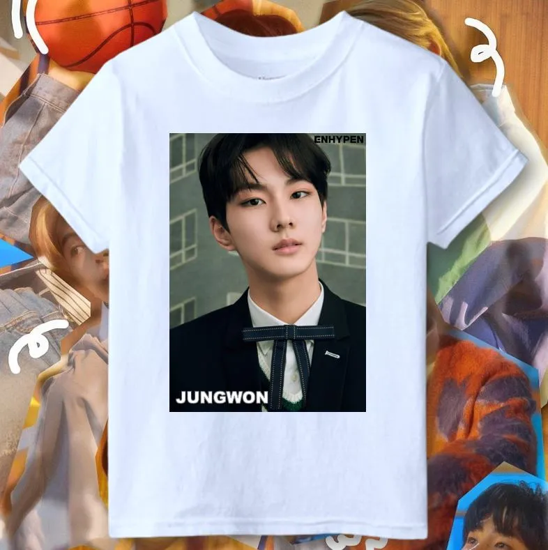 JUNGWON ENHYPEN KIDS Shirt MM / anime CHARACTER TSHIRT 0-12 years
