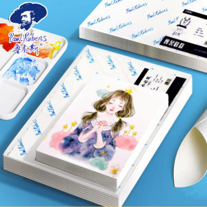 Paul Rubens Sổ Phác Thảo Giấy Màu Nước 4K/8K/16K/32K 50% Cotton 300G Giấy Vẽ Phác Thảo Aquarelle Đồ Dùng Nghệ Thuật Cho Họa Sĩ