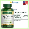 Viên uống hỗ trợ tuyến tiền liệt Saw Palmetto 450mg Nature’s Bounty hũ 100 viên [Hàng Mỹ]. 
