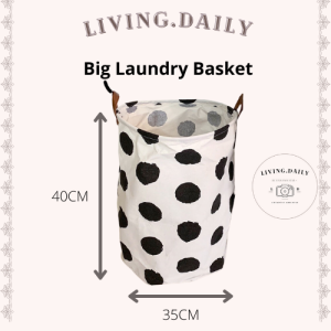 Big Size Foldable Laundry Basket Big Dot Laundry Bag Storage Box Large Bag Dirty Clothes Big Laundry Basket 洗衣篮