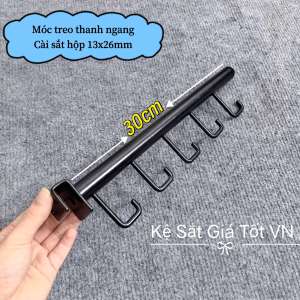 Móc Treo Thanh Ngang Cài Sắt Hộp 13x26mm - Móc Treo Quần Áo Phụ Kiện Vợt Cầu Lông Cho Kệ Pegboard