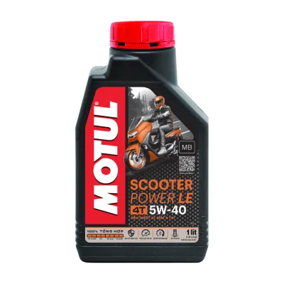Hàng Chính Hãng - Dầu nhớt xe tay ga Motul Scooter Power LE 4T 5W40 dung tích 0.8L & 1L