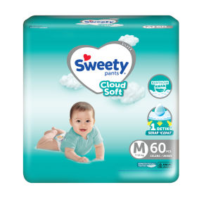 Popok bayi sweety silver pants ukuran M60 type celana promo distributor