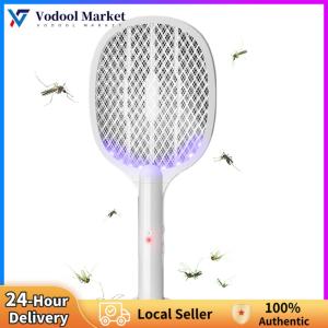 【Vodool】Electric Mosquito Swatter and Trap Lamp Combo 2 in 1 Portable Bug Zapper Racket for Home and Garden