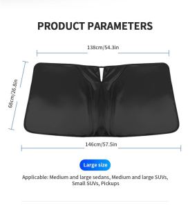 UV Protection Car Sunshade Thickened Thermal Insulation Car Front Sun Visor for Sedan SUV Off-road Vehicle Hatchback
