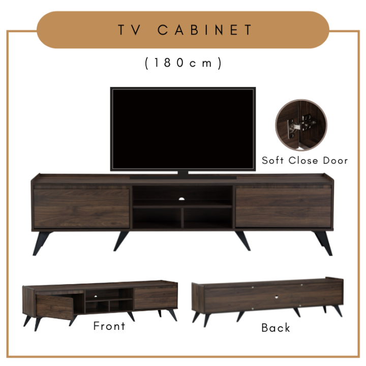 Alora Furniture MAXTON 180cm TV / Modern Style Wood TV