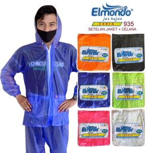 FGS Jas Hujan Setelah Jaket Celana Dewasa Elmondo Ceria 935 - Mantel Ujan Rain Coat