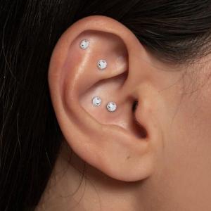 100Pcs Acupunctures Beads Auricular Ear Sticker Massage Ear Acupunctures Patches Clear Disposable Ear Sticker Easy Use