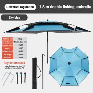 Outdoor fishing umbrella Garden umbrella Garden umbrella UV protection beach sunshade umbrella