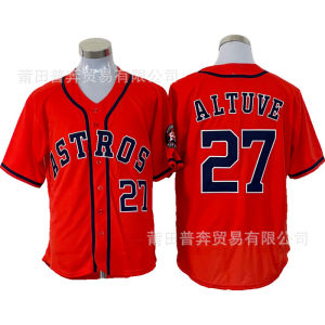 MLB Astros27 # Altuve Home Embroidered Jersey. Champion Edition City Edition in Stock